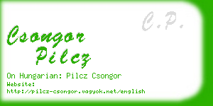 csongor pilcz business card